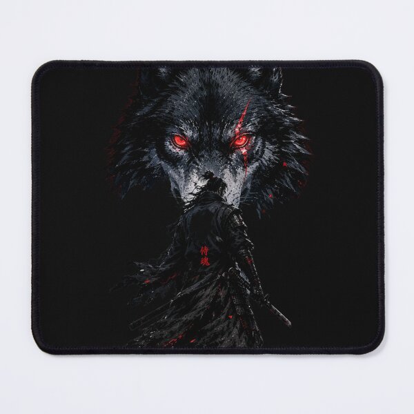 Item preview, Walk Alone Hunt Together Wolf Samurai designed and sold by Skedart.