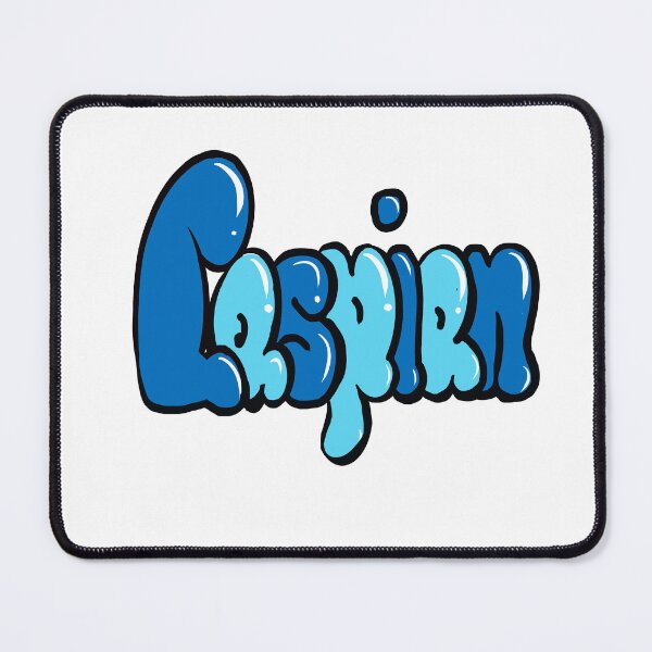 Item preview, Caspian Name in Blue Graffiti Bubble Letters designed and sold by Artonmytee.