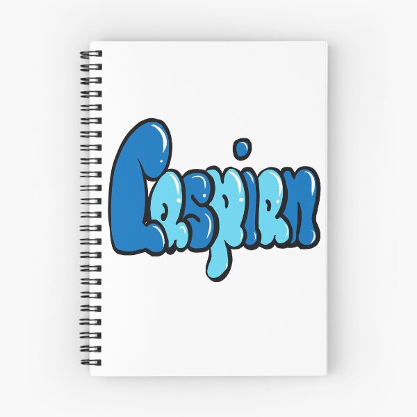 Item preview, Caspian Name in Blue Graffiti Bubble Letters  designed and sold by Artonmytee.