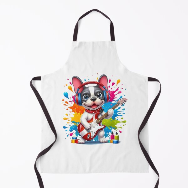 Item preview, Colorful Rock Bulldog with Electric Guitar - World Music Day designed and sold by Art-Arcade6.