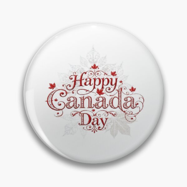 Item preview, Vintage Happy Canada Day Text with White Leaves background  designed and sold by Tama-sirth.