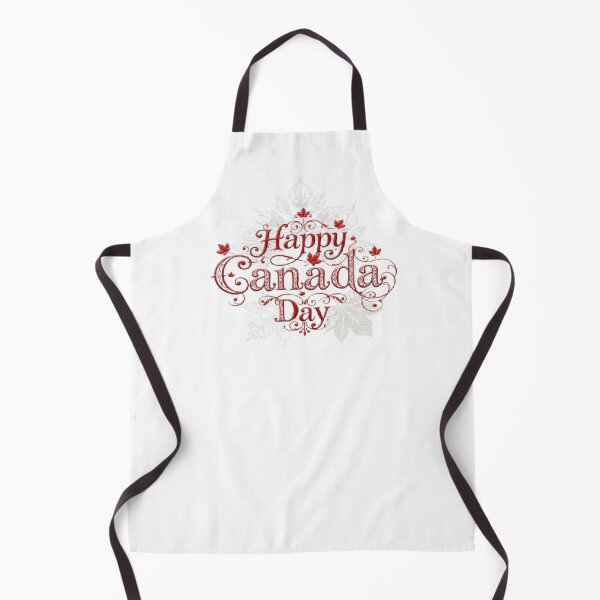 Item preview, Vintage Happy Canada Day Text with White Leaves background designed and sold by Tama-sirth.