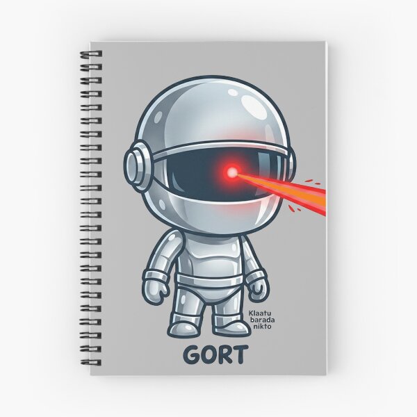 Item preview, Cutie Gort - "Klaatu Barada Nikto" - Sci-Fi Sticker designed and sold by CleverCulture.