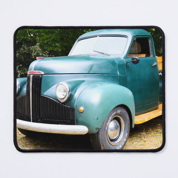 Item preview, 1947 Studebaker M5 M-Series Pickup - Forest Green Classic Truck, Wooden Bed Postwar American designed and sold by Peter Kraaibeek | Generative Designs and Car Art.