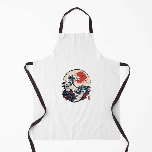 Item preview, Japanese Wave Mountain Sunset Scene designed and sold by Amr Siam.