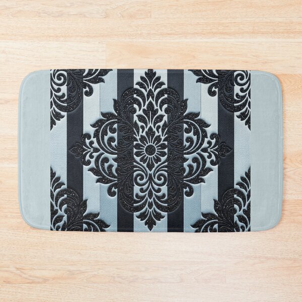 Item preview, Sky Blue & Navy Blue Striped Damask designed and sold by DesignsByPrnces.