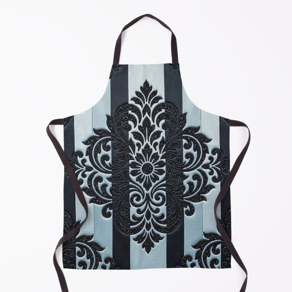 Item preview, Sky Blue & Navy Blue Striped Damask designed and sold by DesignsByPrnces.