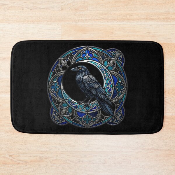 Item preview, Gothic Black Raven and Crescent Moon designed and sold by David Mateo ArtWorks.