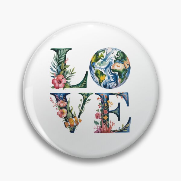 Item preview, Floral Earth Typography love  designed and sold by jkrphoto.