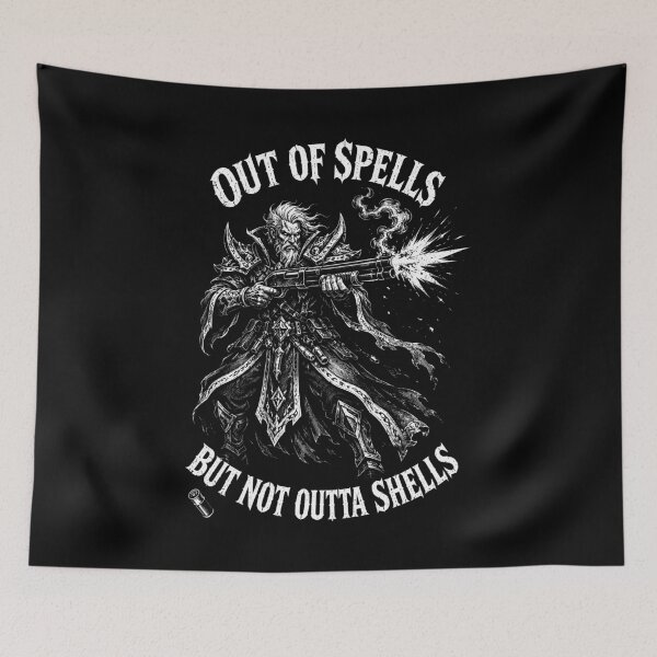 Item preview, Out of Spells but Not Outta Shells Battle Mage designed and sold by Victor Shadehorn.