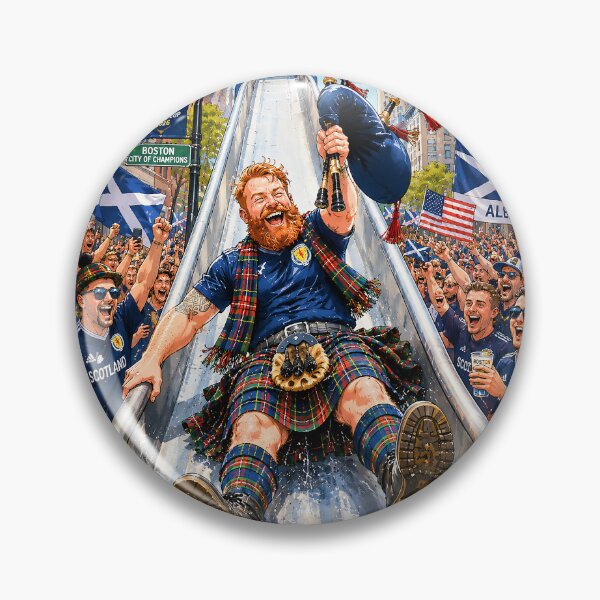Item preview, Scottish Football Fan on the Cop Slide designed and sold by PyxieZen.