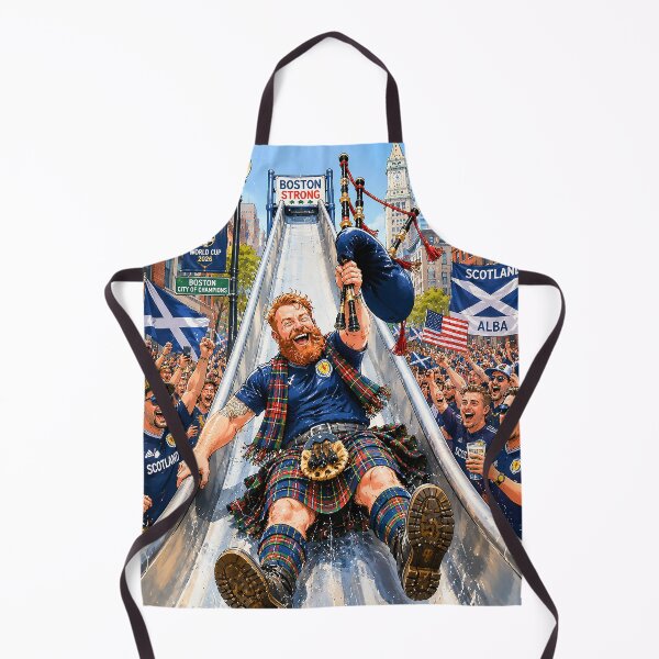 Item preview, Scottish Football Fan on the Cop Slide designed and sold by PyxieZen.