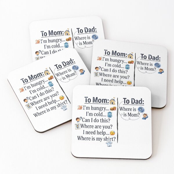 Item preview, Mom vs Dad Parenting Comparison designed and sold by RamyGallery.