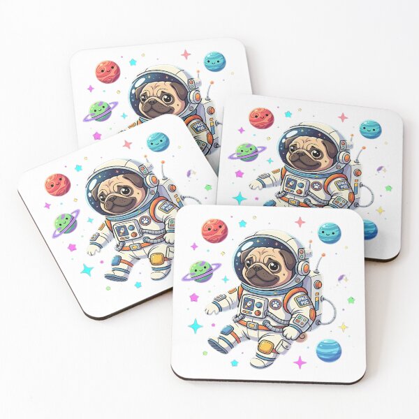 Item preview, Astronaut Pug Dog Space designed and sold by Sabsll.