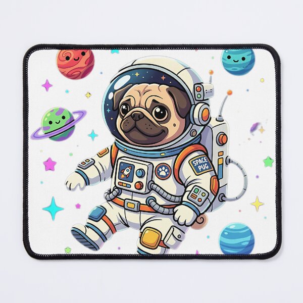 Item preview, Astronaut Pug Dog Space designed and sold by Sabsll.