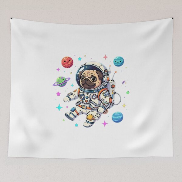 Item preview, Astronaut Pug Dog Space designed and sold by Sabsll.