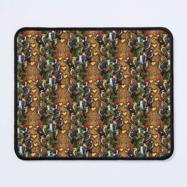 Item preview, Heartwood Harmony – Mixed Woodpecker Species designed and sold by The Art Queen Of Michigan .