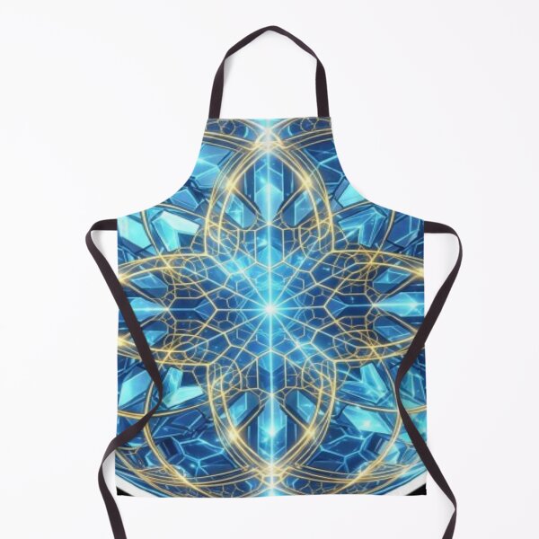 Item preview, Blue and Gold Geometric Mandala Pattern designed and sold by DailySparks.