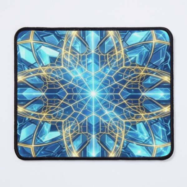 Item preview, Blue and Gold Geometric Mandala Pattern designed and sold by DailySparks.