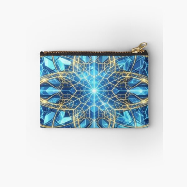 Item preview, Blue and Gold Geometric Mandala Pattern designed and sold by DailySparks.