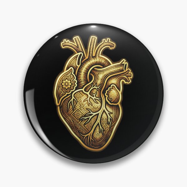 Item preview, Proud Brunei Heart Cultural Pattern Art designed and sold by DuckOddity.