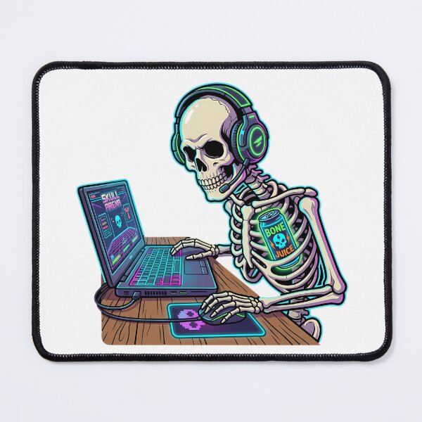 Item preview, Gamer Skeleton Energy Drink PC designed and sold by Sabsll.