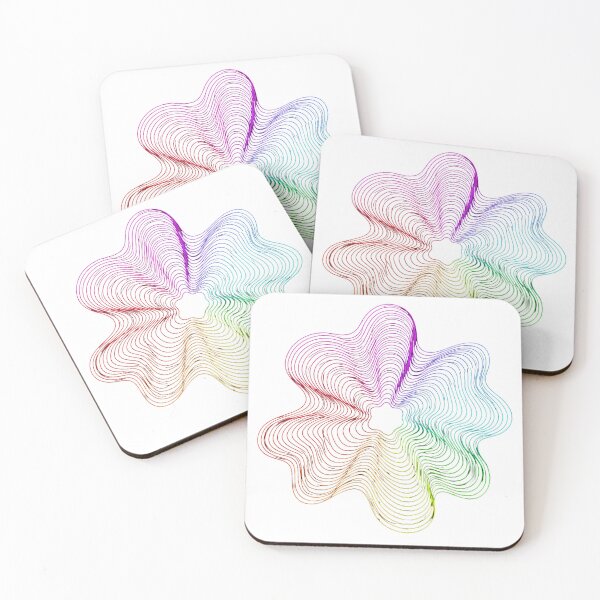 Item preview, Psychedelic Rainbow Wave Flower Mandala   designed and sold by Jaideep Walia.