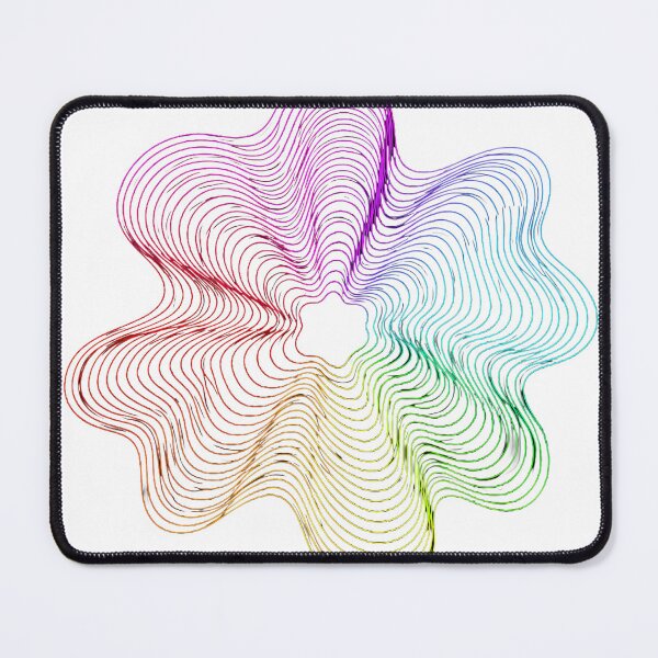 Item preview, Psychedelic Rainbow Wave Flower Mandala   designed and sold by Jaideep Walia.
