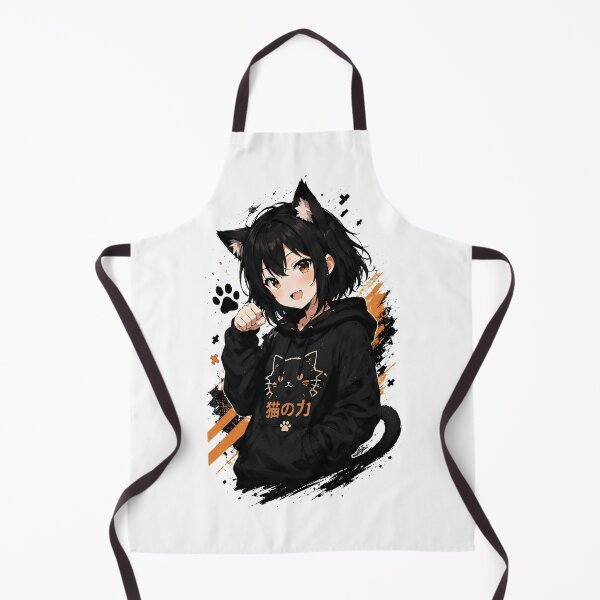 Item preview, Anime Neko Girl Hoodie Aesthetic designed and sold by Amr Siam.