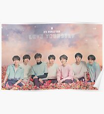 Póster BTS (방탄 소년단) AMATE A TI MISMO TOUR POR EL MUNDO