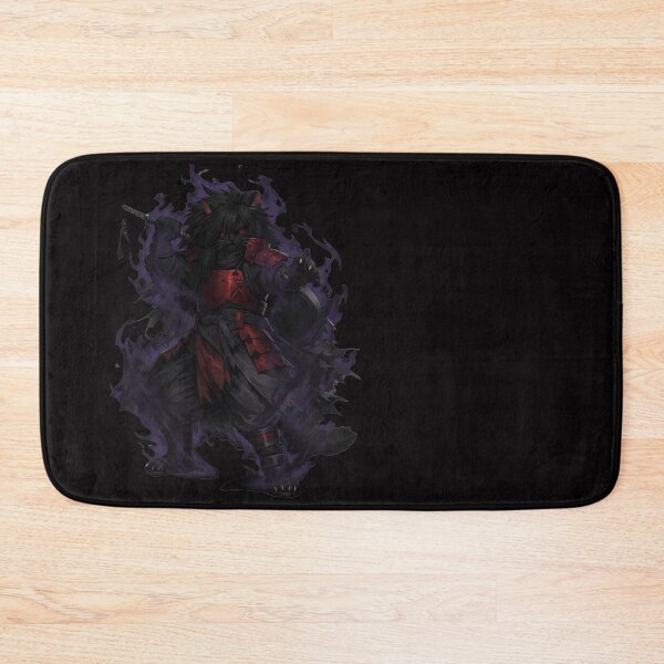 Item preview, Mystical Red Eyed Samurai Cat Art - Anime Ninja Silhouette designed and sold by FANTASYoDarknes.