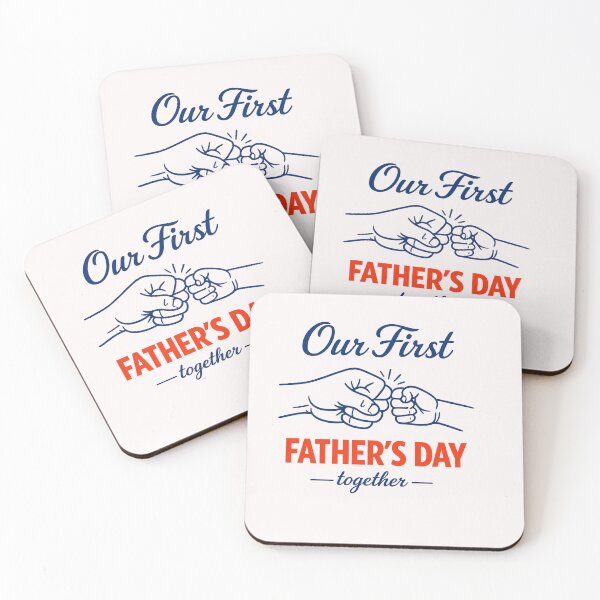 Item preview, Our First Father's Day Together Fist Bump T-Shirt | New Dad Gift designed and sold by VaultVibes.