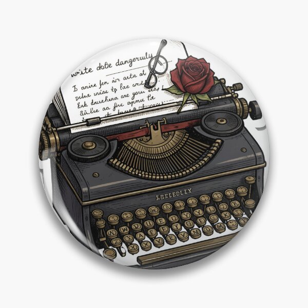 Item preview, Vintage Typewriter Write Dangerously Sticker designed and sold by Noor’s Shop.