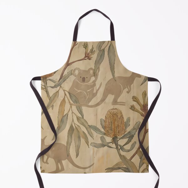 Item preview, Kangaroo Pattern Botanical Floral Marine Farmhouse Textile designed and sold by ART ATTACK ZONE.