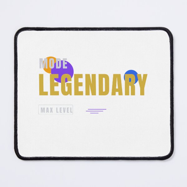 Item preview, Legendary Mode – Modern Gaming Tech Typography Design designed and sold by HeartAndArtShop.