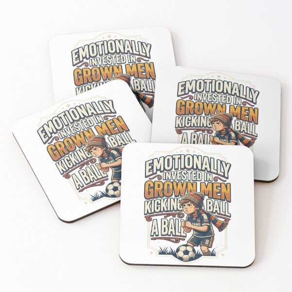 Item preview, Emotionally Invested In Grown Men Kicking A Ball — Funny Soccer Tee designed and sold by HOLOPEELS.
