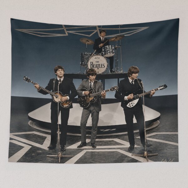 Item preview, The Beatles studio photograph - European tour  1964 designed and sold by LuluLeb.