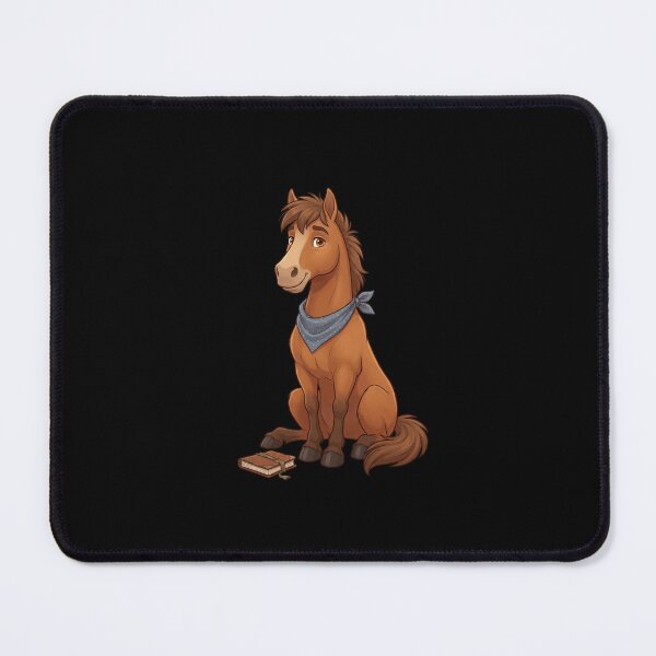 Item preview, Reading Horse Character designed and sold by Timowo Studio | Fine Line Wildlife Art & Modern Nature Graphics.