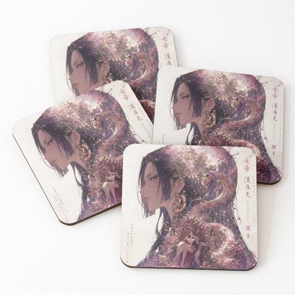 Item preview, Dark Pirate Empress Anime Art | Fantasy Snake Queen Illustration | Elegant Gothic Manga Wall Decor designed and sold by Dyan4.
