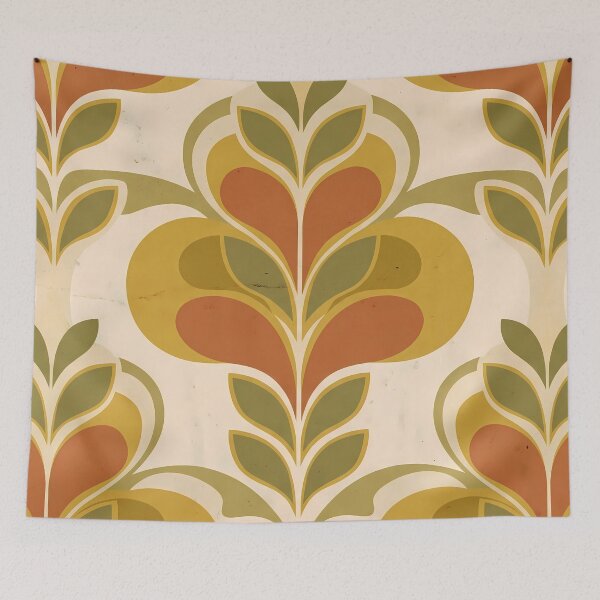 Item preview, Flowers Nature Pattern Botanical Floral Marine Farmhouse Textile designed and sold by ART ATTACK ZONE.