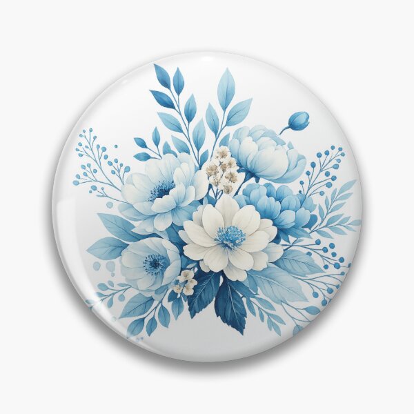 Item preview, Blue Floral Bouquet Illustration designed and sold by myJPEG.