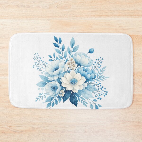 Item preview, Blue Floral Bouquet Illustration designed and sold by myJPEG.