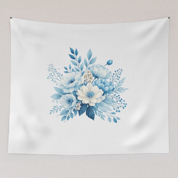 Item preview, Blue Floral Bouquet Illustration designed and sold by myJPEG.