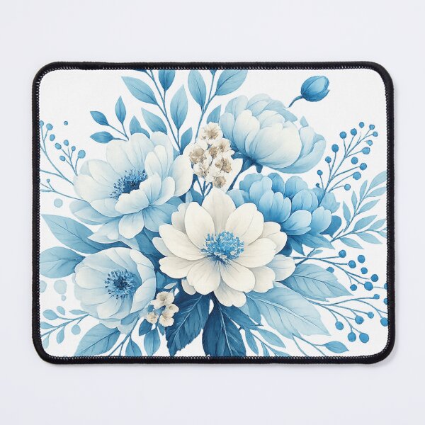 Item preview, Blue Floral Bouquet Illustration designed and sold by myJPEG.