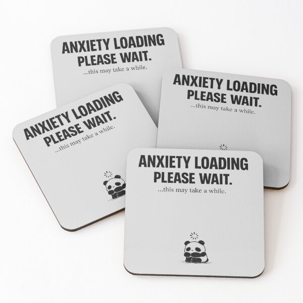 Item preview, Anxiety Loading Please Wait Panda Funny Mental Health Shirt Relatable Anxiety Gift Panda Lover Tee Neurodivergent Humor Shirt designed and sold by Gremlin Hours.