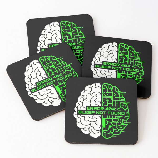 Item preview, Error 404 Sleep Not Found - Nerd Brain Code designed and sold by Sabsll.