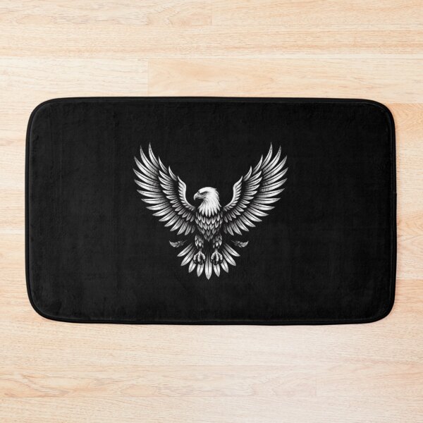 Item preview, Majestic Black and White Eagle Winged Emblem designed and sold by Saeed  Ahmad.