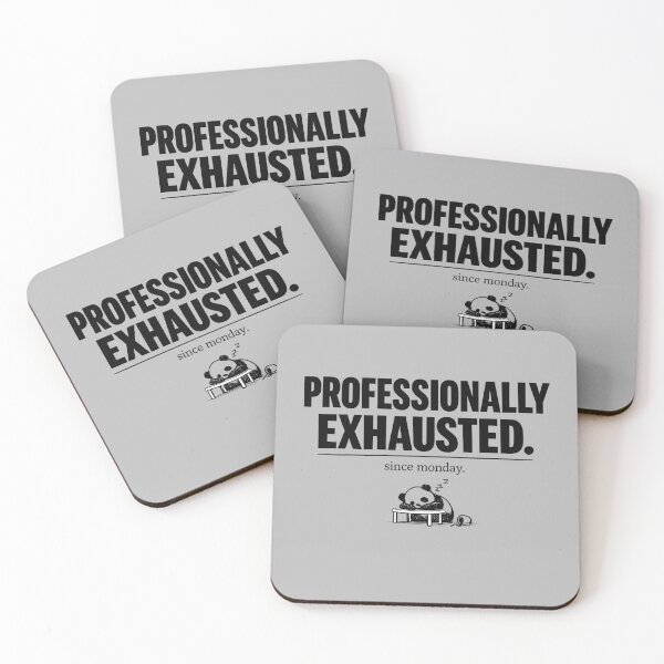 Item preview, Professionally Exhausted Panda Funny Work Shirt Office Humor Gift Burnout Tee Work From Home Panda Shirt Relatable Gift designed and sold by Gremlin Hours.