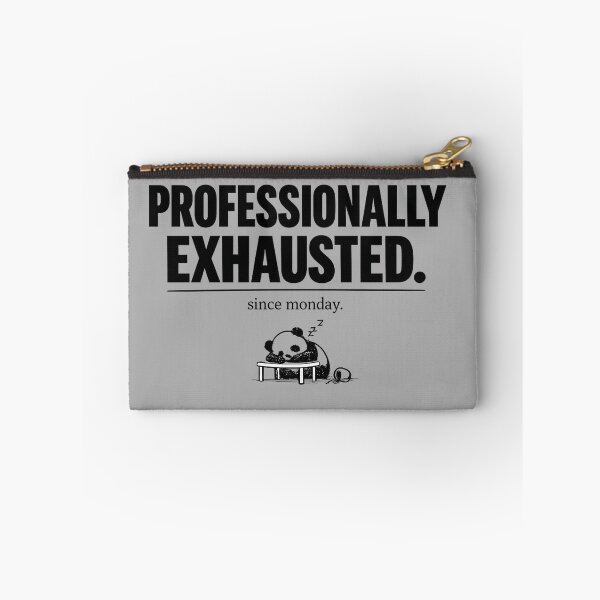 Item preview, Professionally Exhausted Panda Funny Work Shirt Office Humor Gift Burnout Tee Work From Home Panda Shirt Relatable Gift designed and sold by Gremlin Hours.