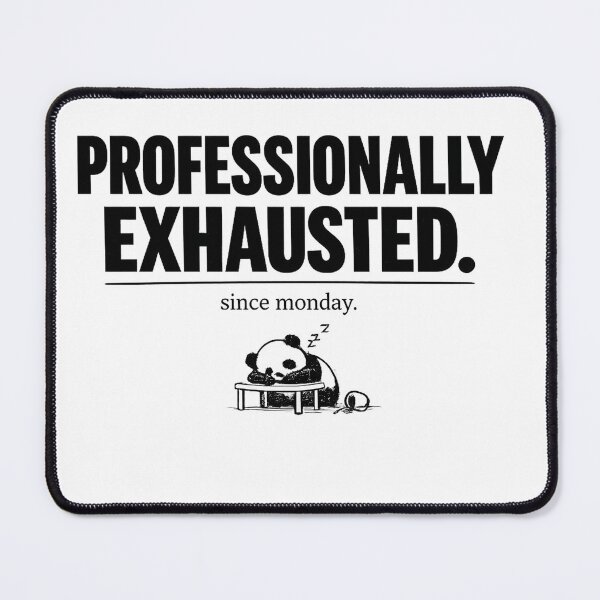 Item preview, Professionally Exhausted Panda Funny Work Shirt Office Humor Gift Burnout Tee Work From Home Panda Shirt Relatable Gift designed and sold by Gremlin Hours.